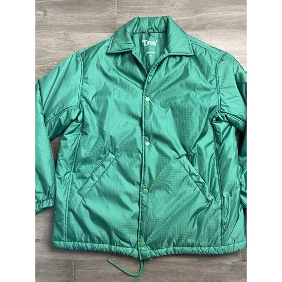 Aritzia Tna Coaches Jacket Limited Edition Insulated Extra Oversize Size Xs - Picture 1 of 10